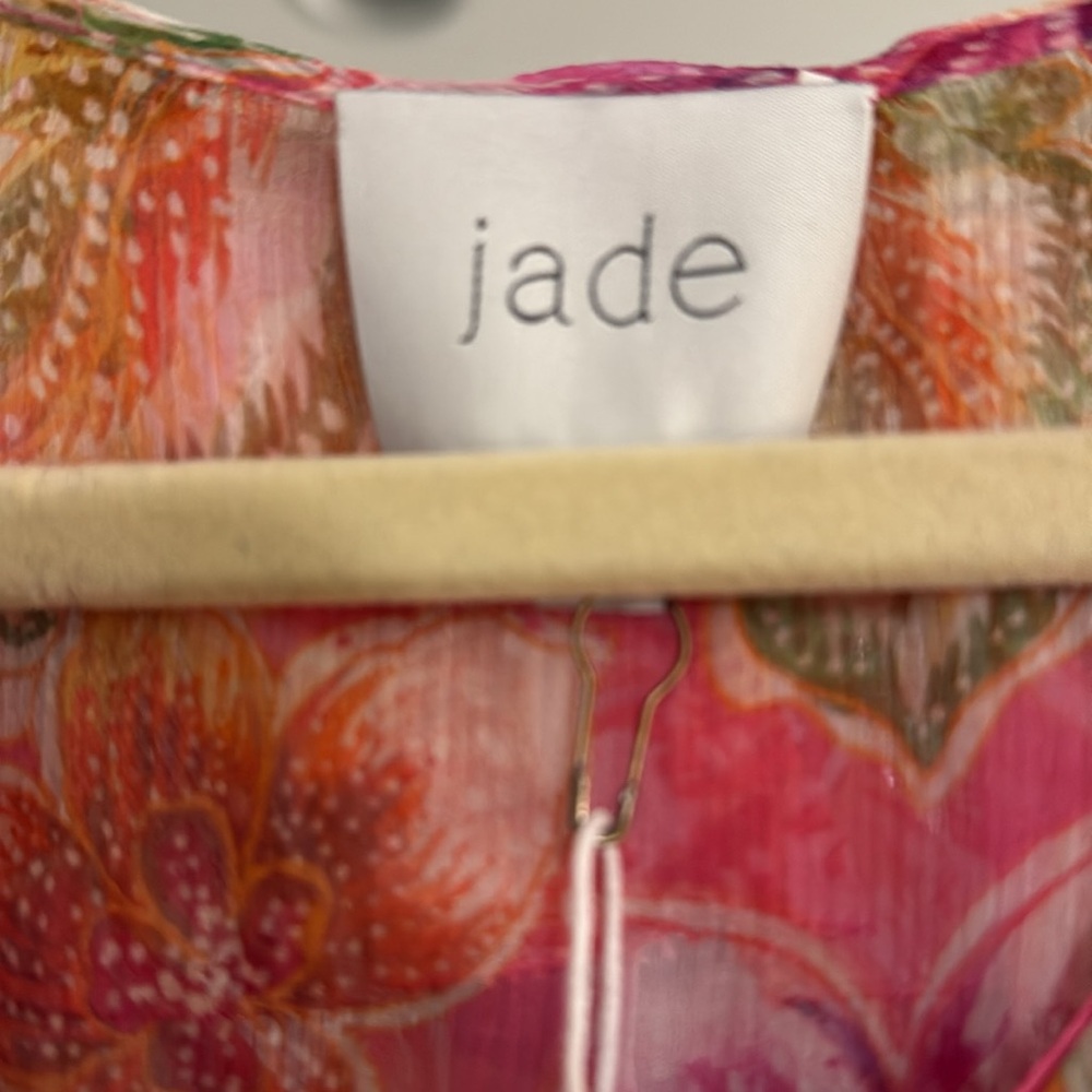 Jade by Johnny Was Marcia Ruffle Blouse with matching camisole, size small w tag - Picture 3 of 10